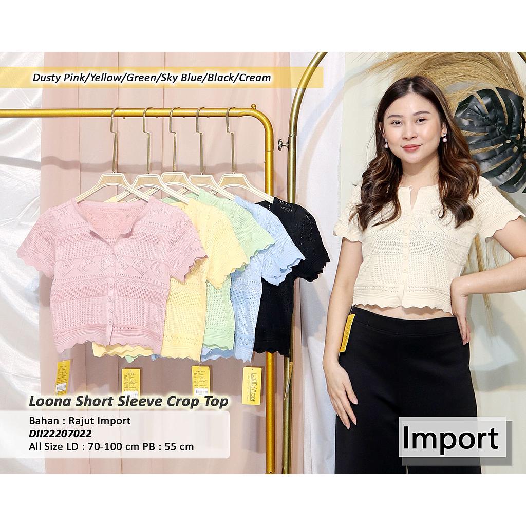 Loona Short Sleeve Crop Top