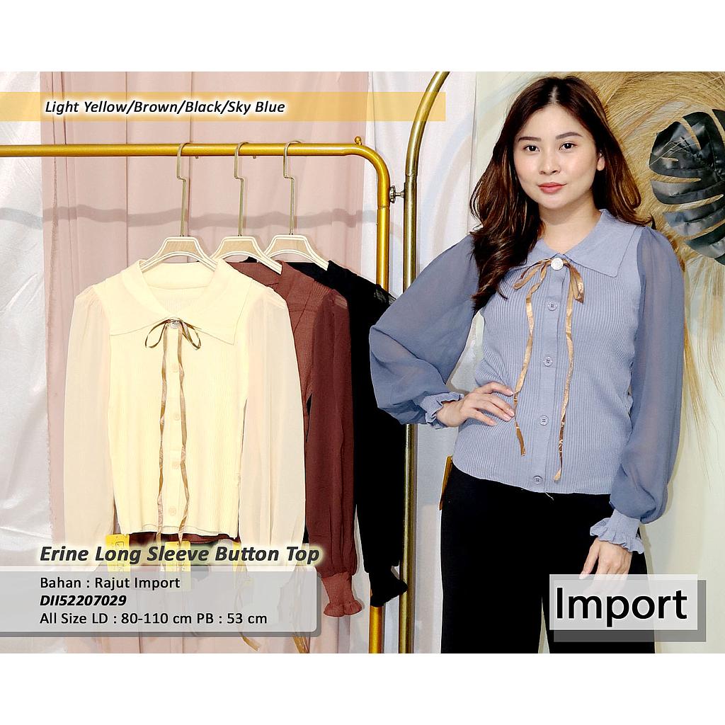 Erine Long Sleeve Button Top