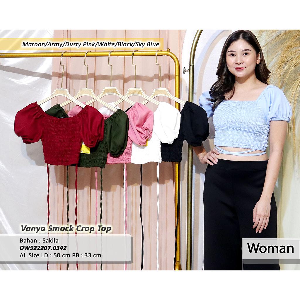 vanya smock crop top(DW.0342)