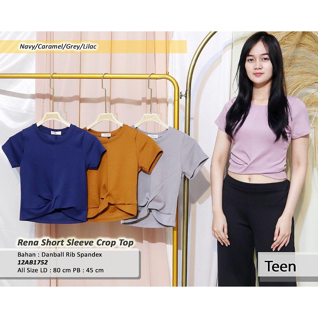Rena Short Sleeve Crop Top (AB 175)