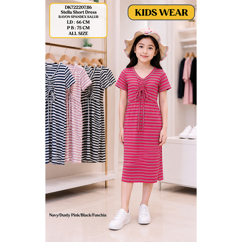 Stella Short Dress(DK.116)