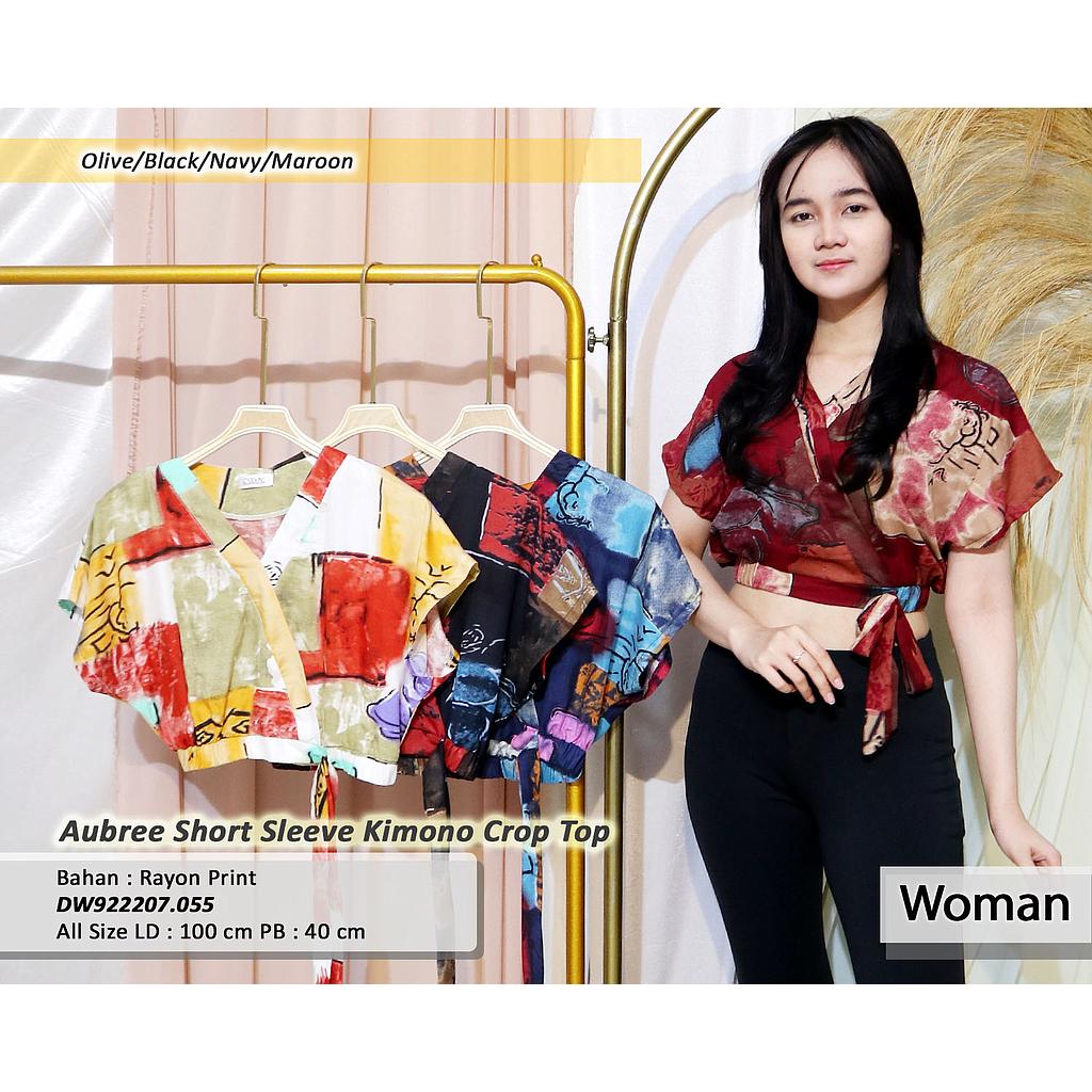auhree short sleeve kimono crop top(DW.055)