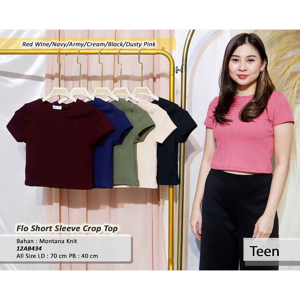 Flo Short Sleeve Crop Top(AB 434)