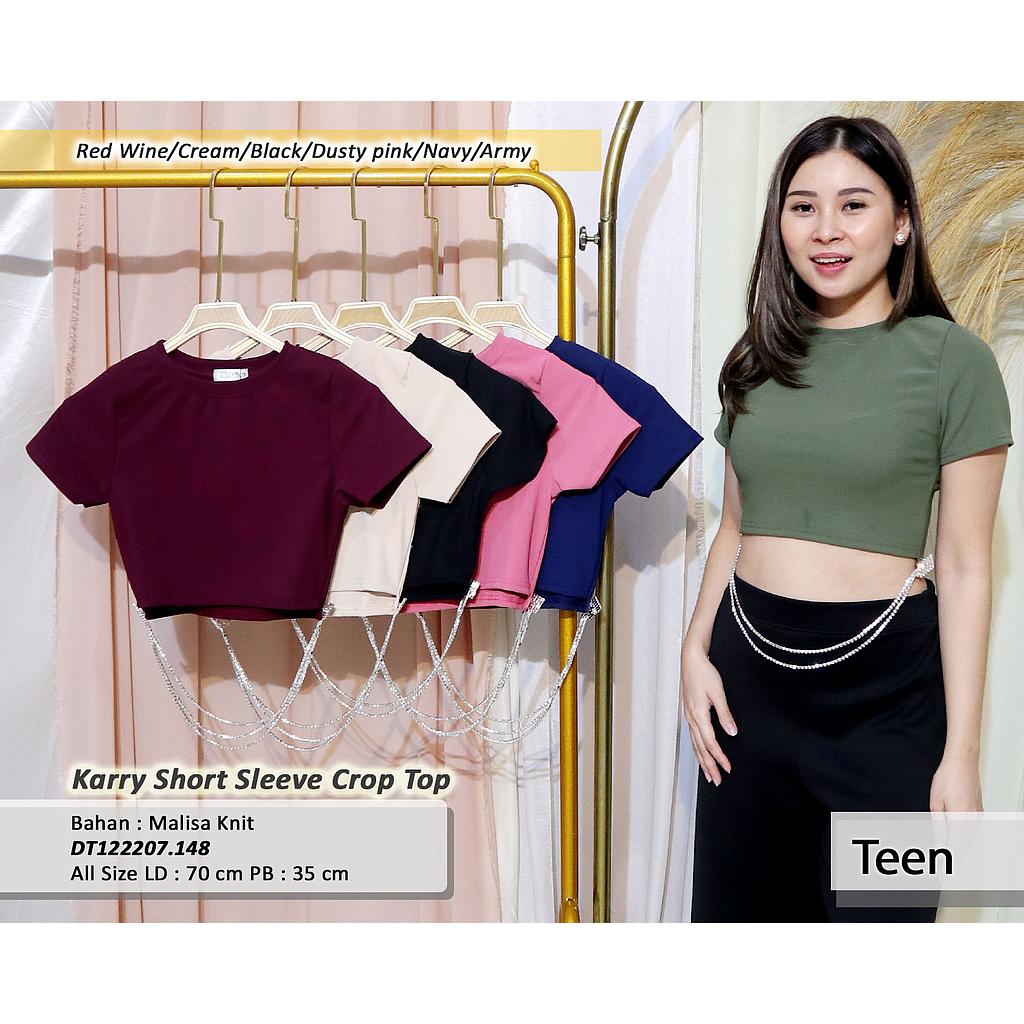 Karry Short Sleeve Crop Top(DT.148)