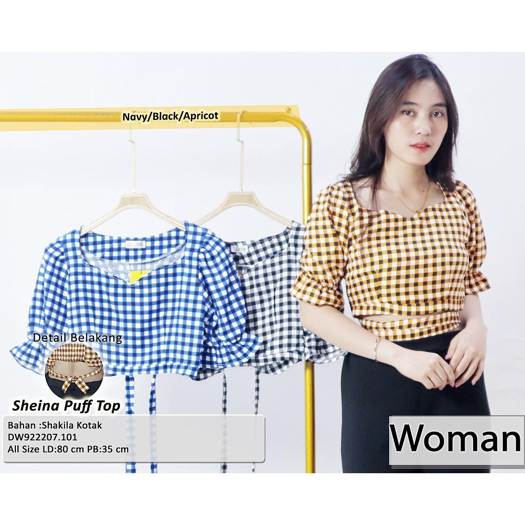 sheina puff sleeve crop top(DW.101)