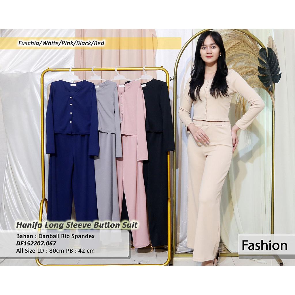 hanifa long sleeve button suit(DF.067)