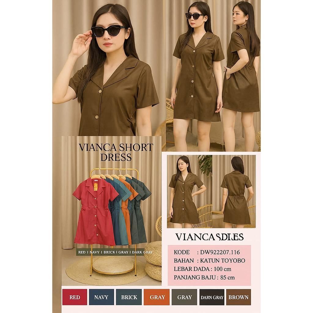 Vianca short  dress (DW.116) Re-ALL