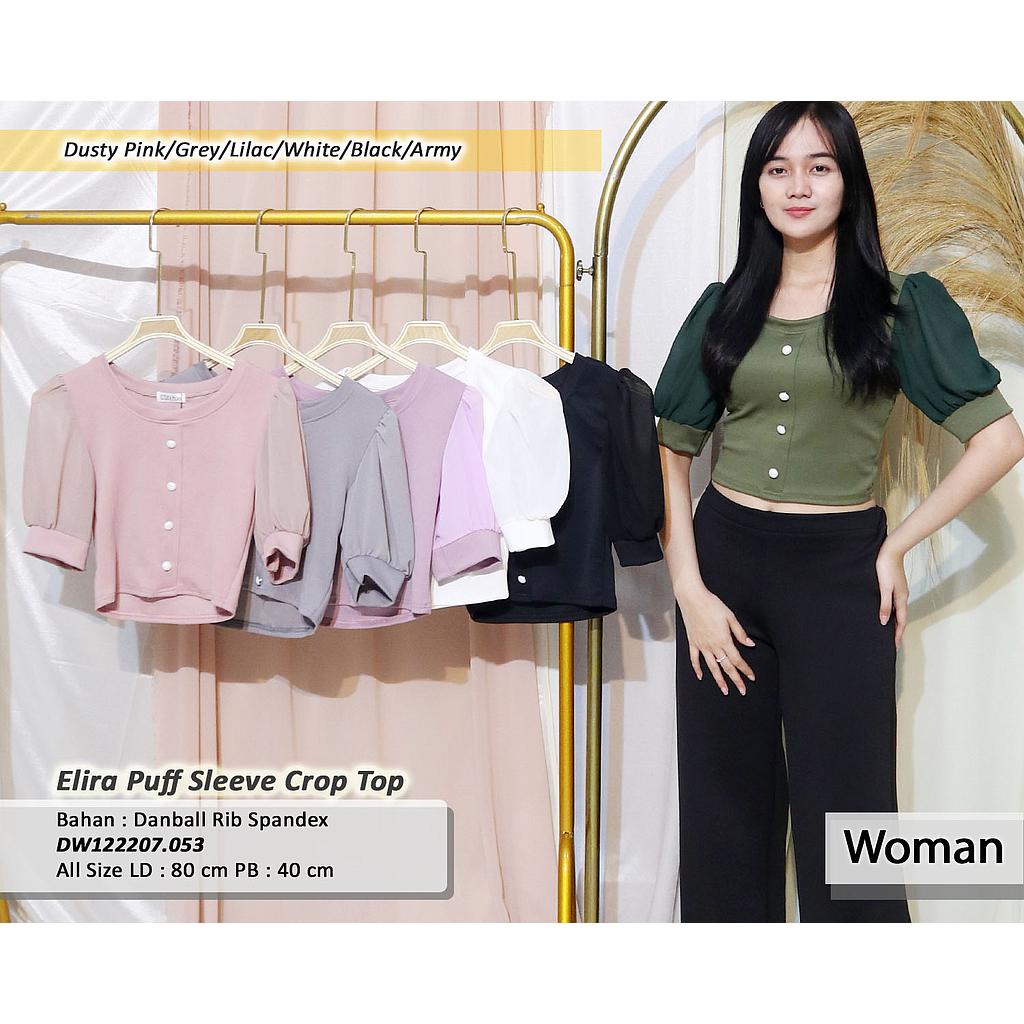 elira puff sleeve crop top(DW.053)