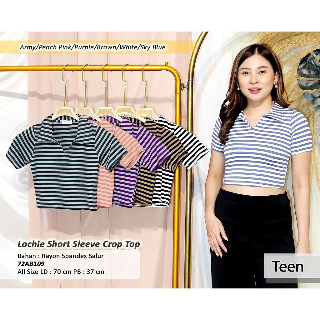 Lochie  Short Sleeve Crop Top(AB109)