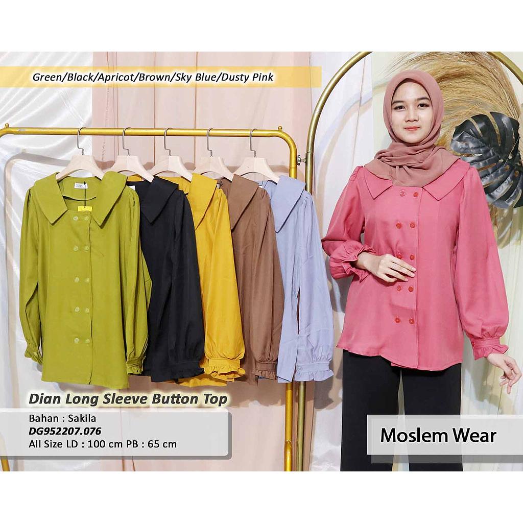 Dion Long Sleeve Button Top(DG.076)