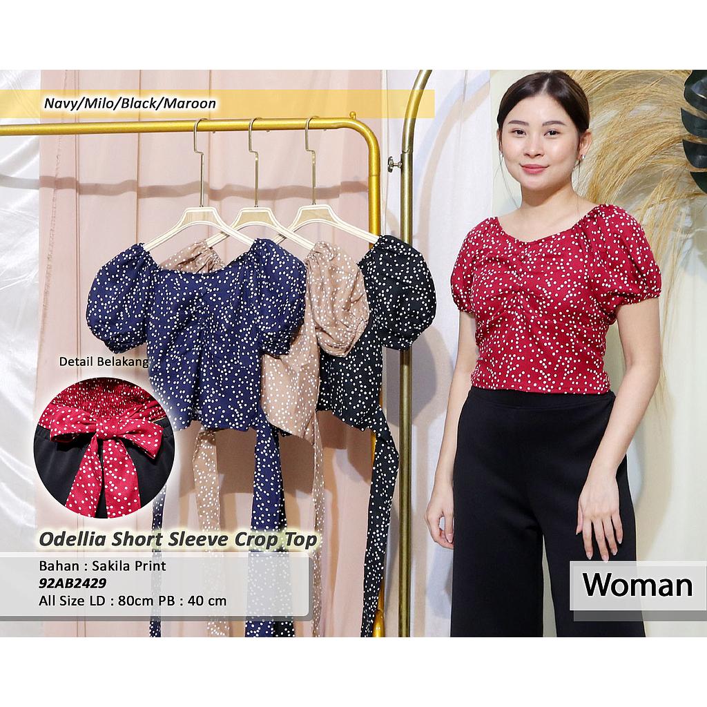 Odellia Short Sleeve Crop Top (AB 242)