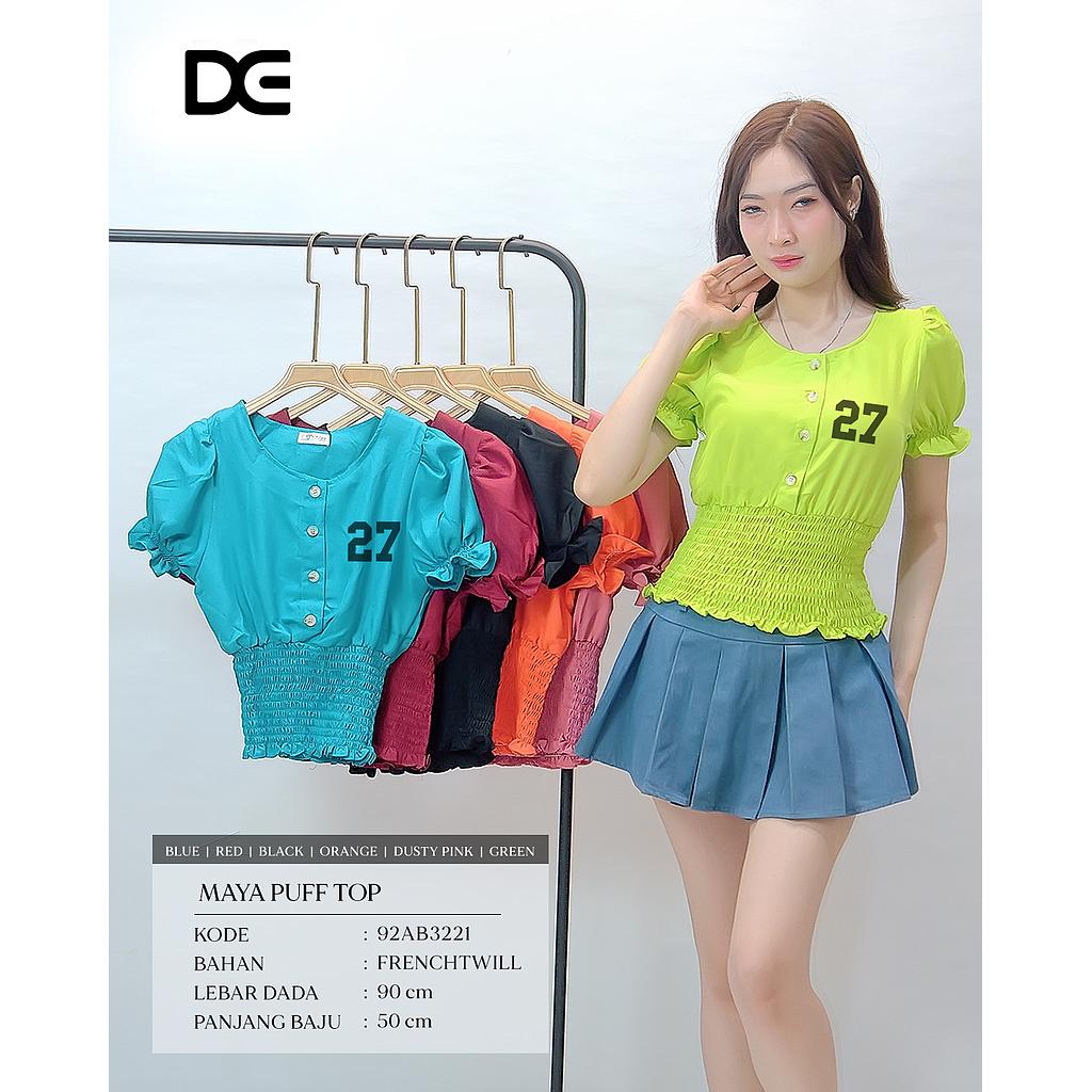 Maya PUFF Sleeve Top  (AB 322)