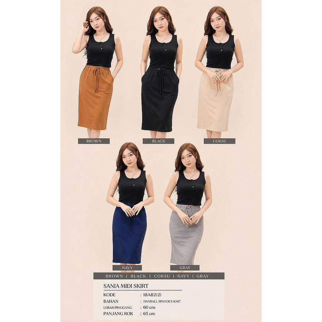 Sania Midi Skirt(AB 212)