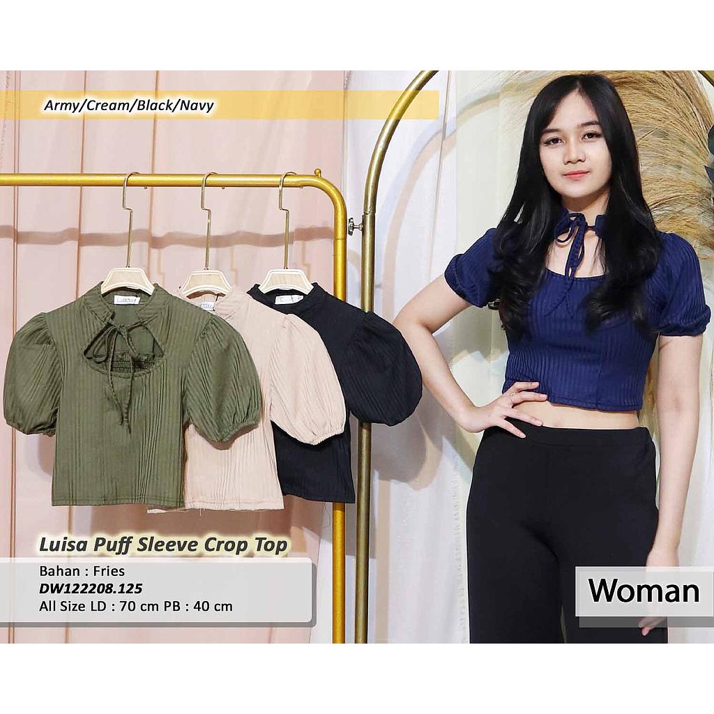luisa puff sleeve crop top(DW.125)