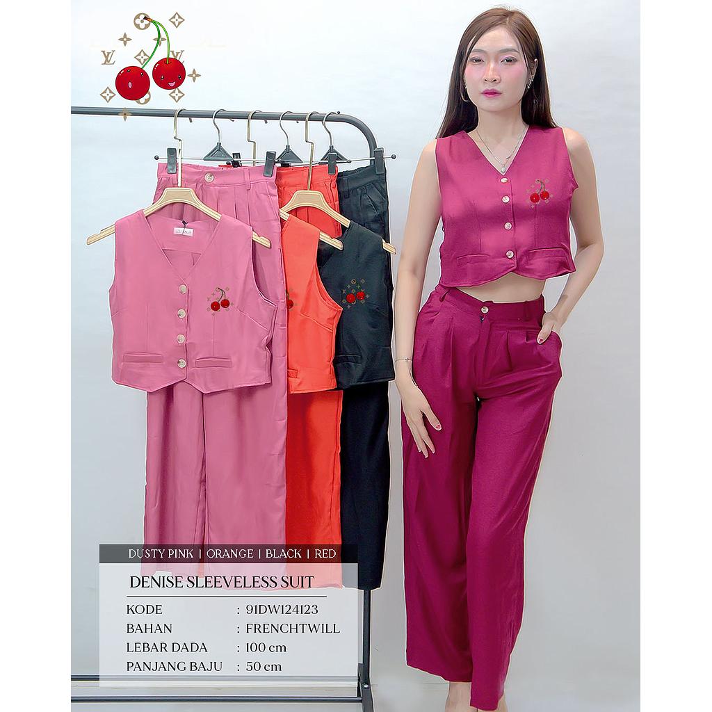 Denise sleeveless suit (2 piece)  (DW124)