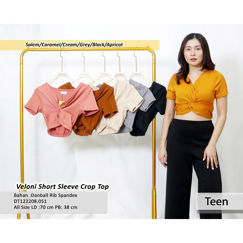 Veloni Short Sleeve Crop Top (DT.051)