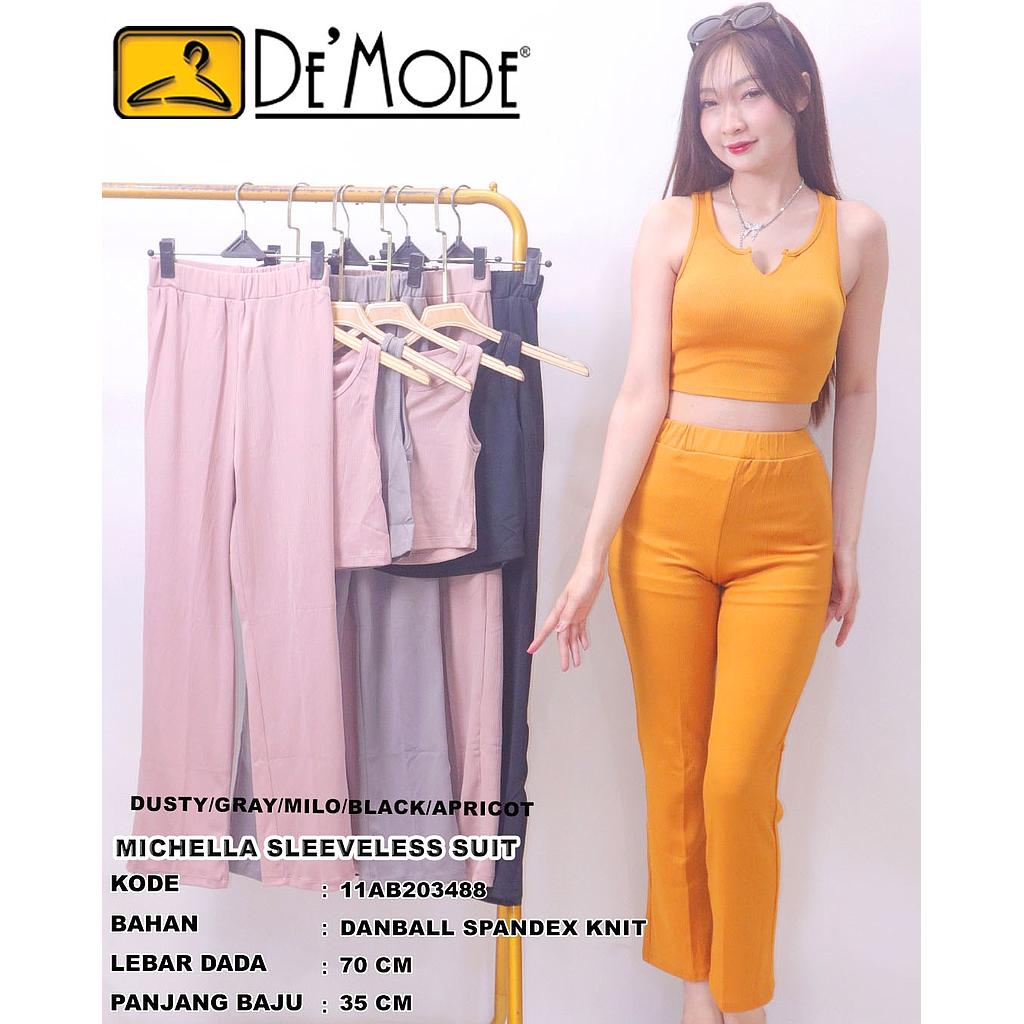 Michella sleeveles suit (2 piece)(AB203)