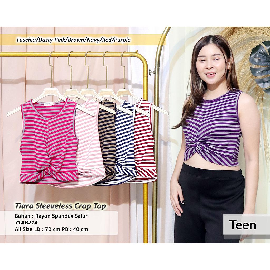 Tiara Sleeveless Crop Top(AB214)