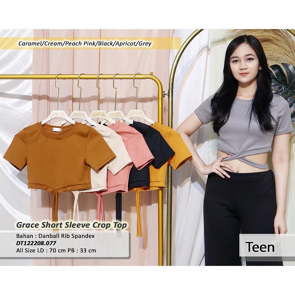 Grace Short Sleeve Crop Top(DT.077)