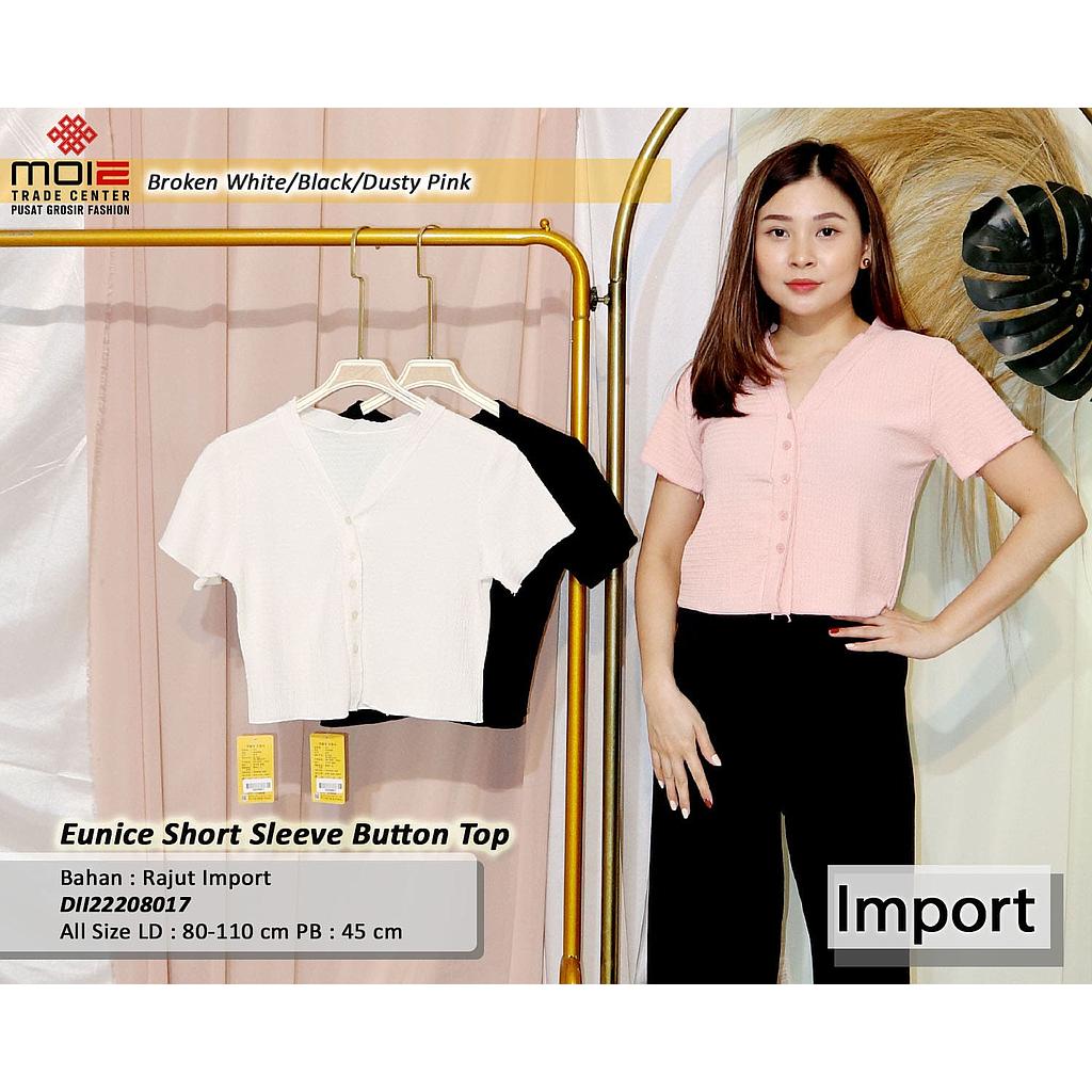 Eunice short sleeve button top