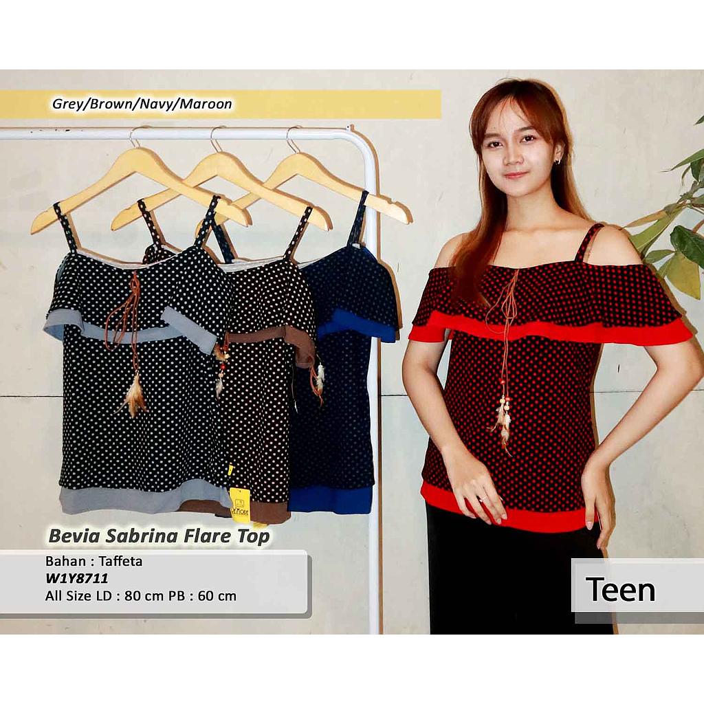 Bevia Sabrina Flare Top (Y871)