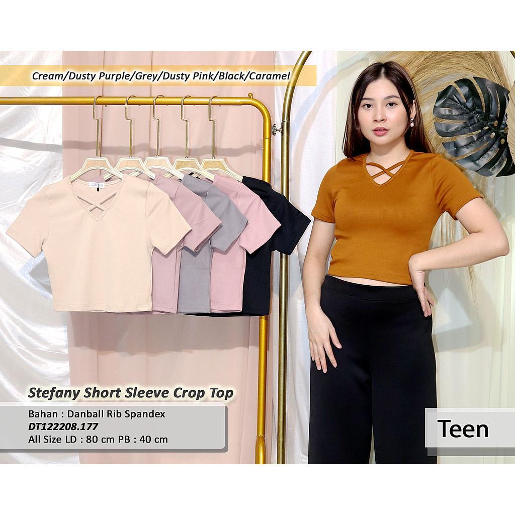Stefany Short Sleeve Crop Top(DT.177)