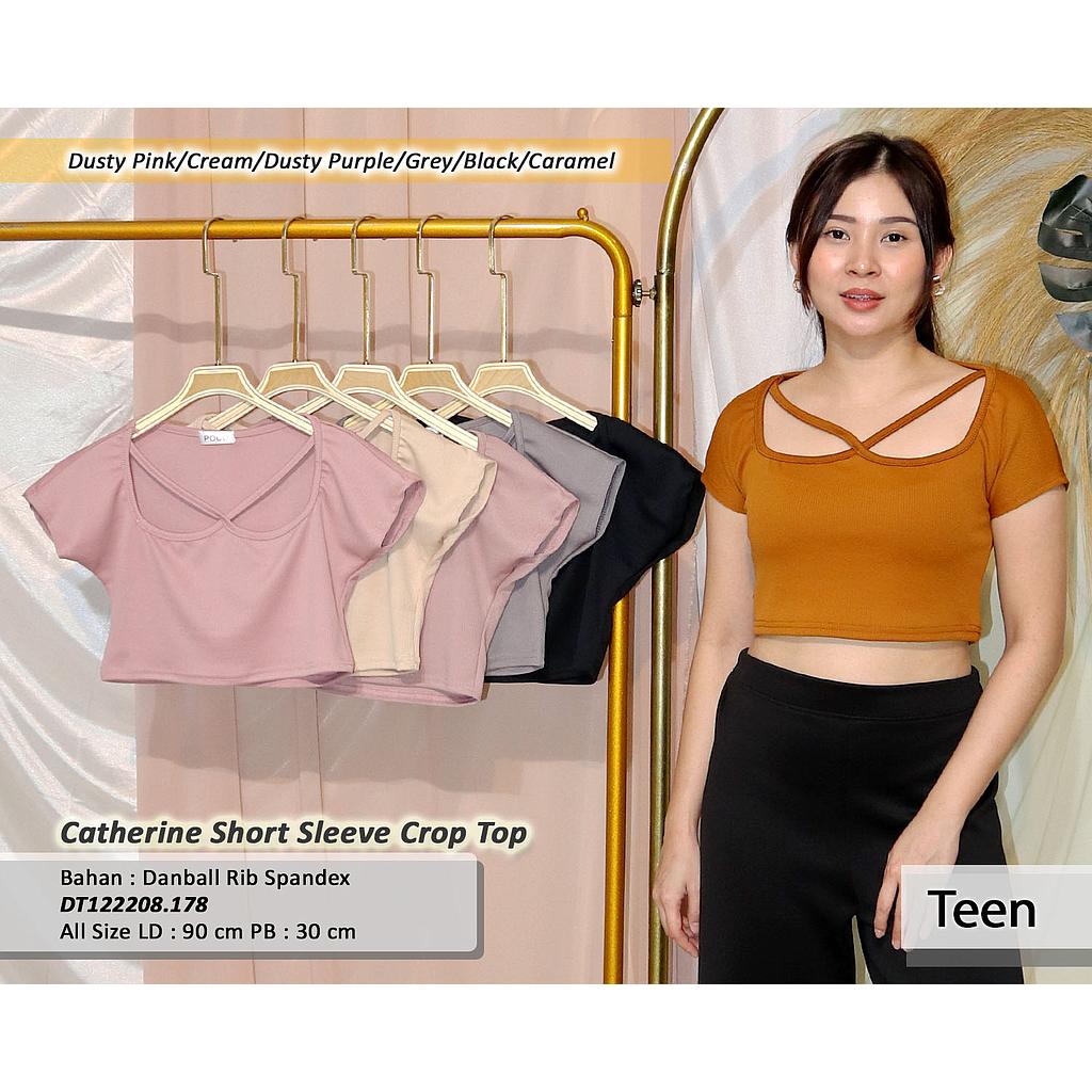 Catherina Short Sleeve Crop Top(DT.178)