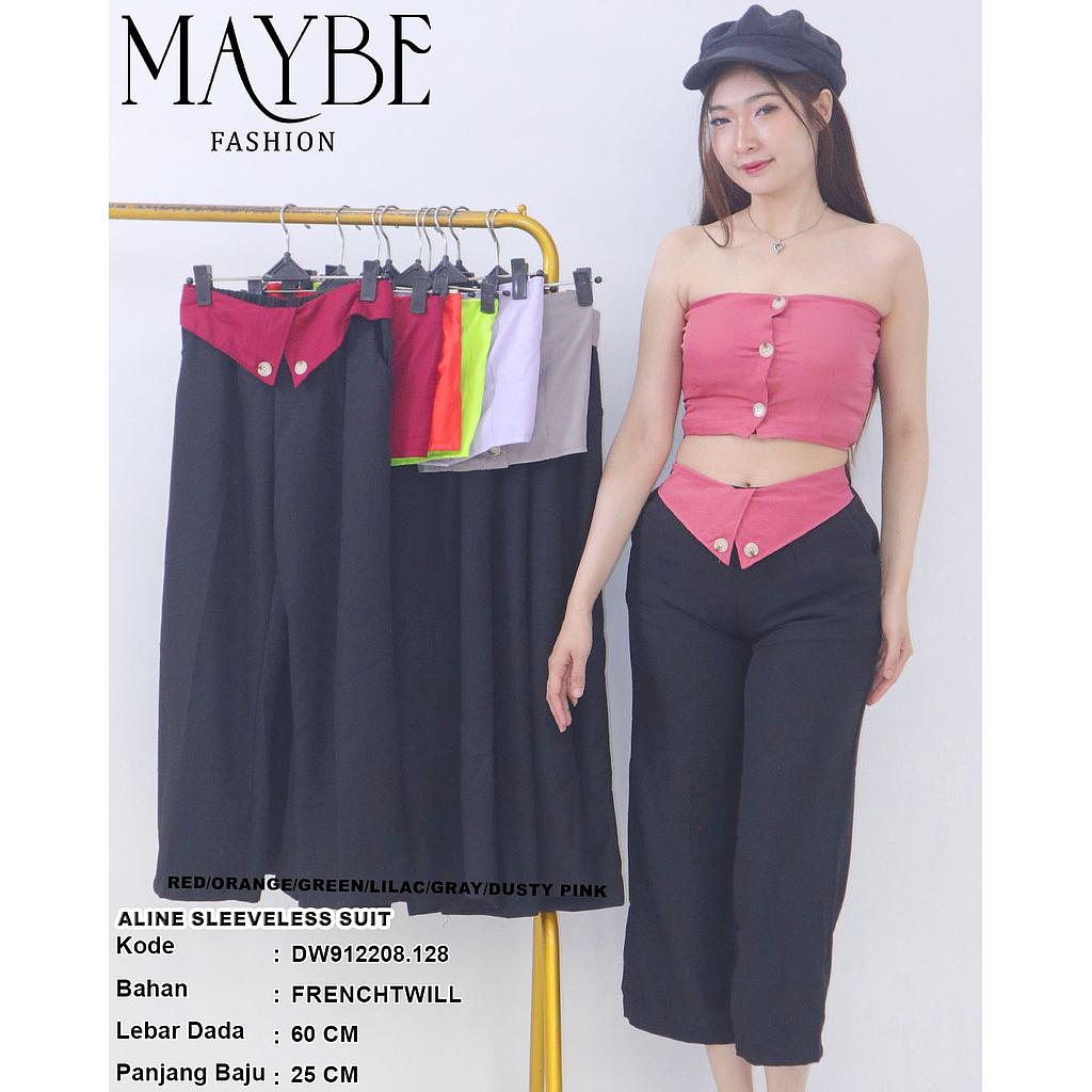 Aline sleeveless suit (2pice) (DW.128)