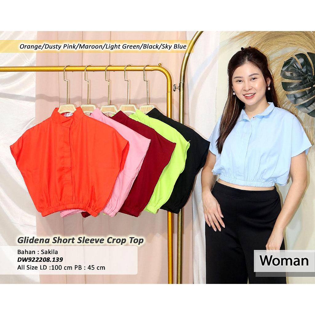 glidena short sleeve crop top(DW.139)