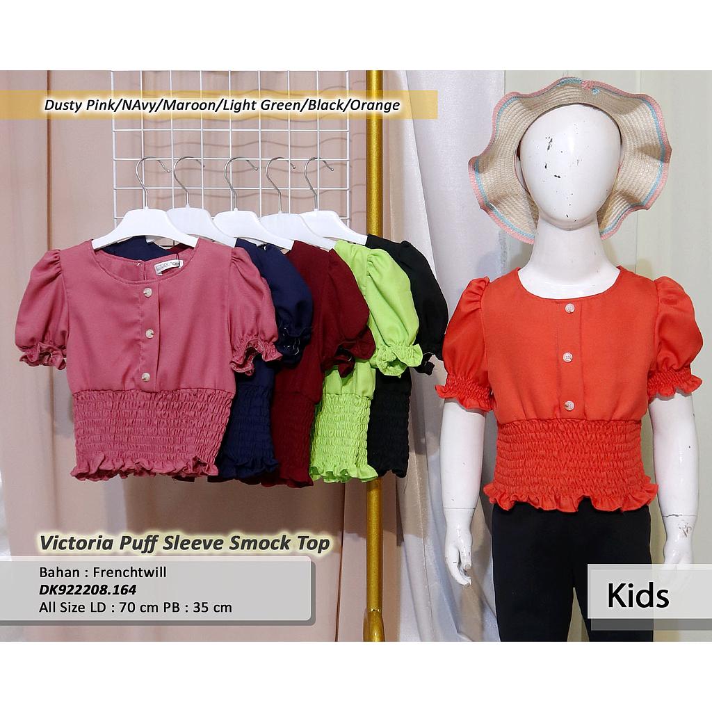 Victoria Puff Sleeve Smock Top(DK.164)