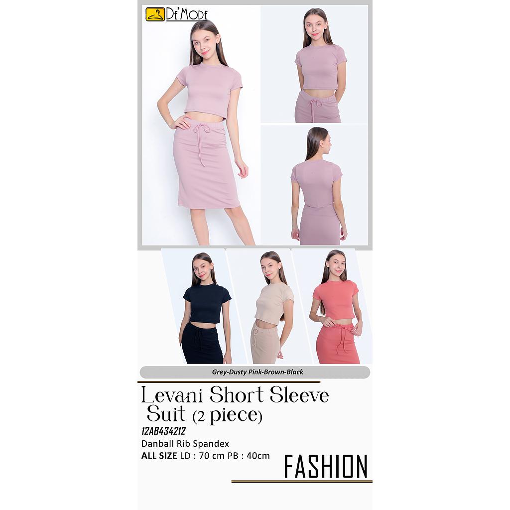 Levani short sleeve top suit (2 piece) (AB434)