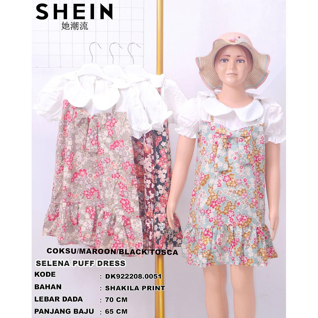 Selena puff Dress(DK.0051)