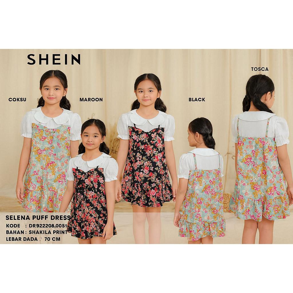 Selena puff Dress(DK.0051)