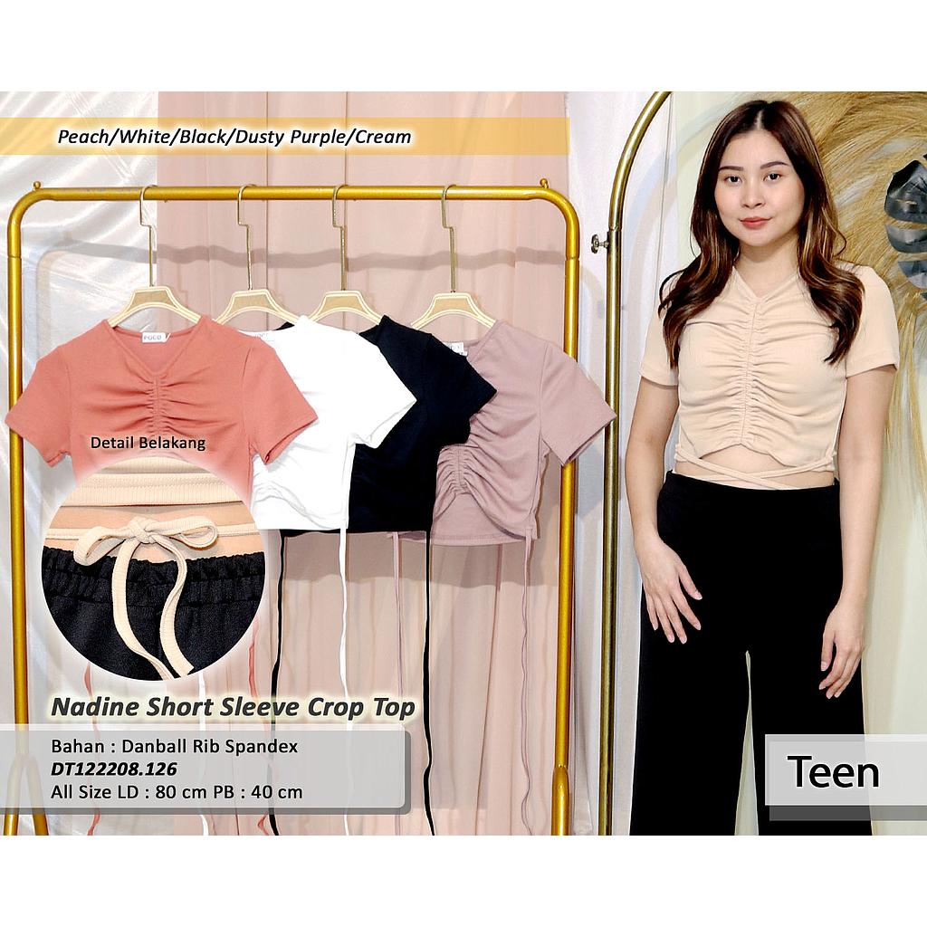 Nadine Short Sleeve Crop Top(DT.126)