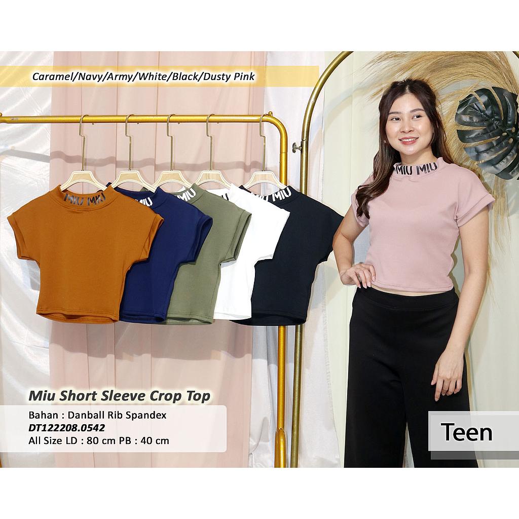 Miu miu Short Sleeve Crop Top(DT.0542)