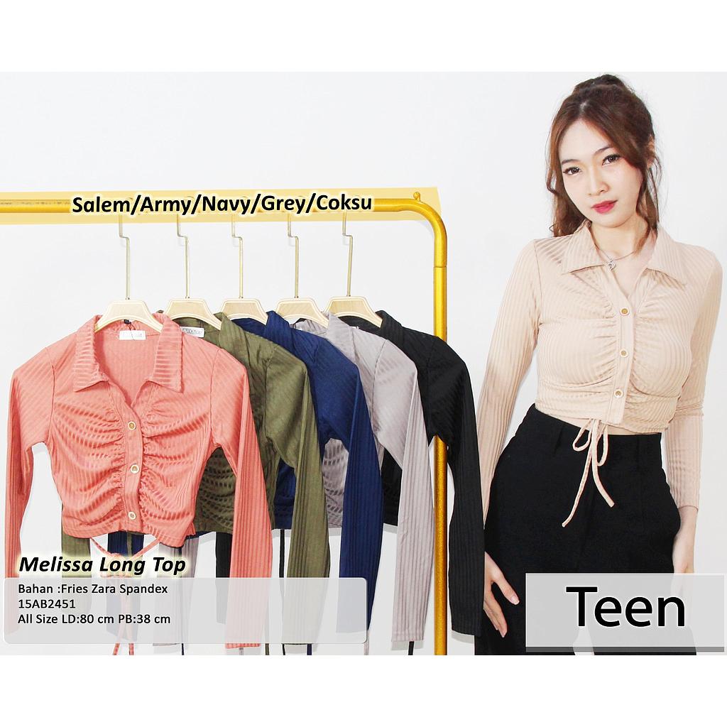 Serafim Long Sleeve Crop Top(AB2451)