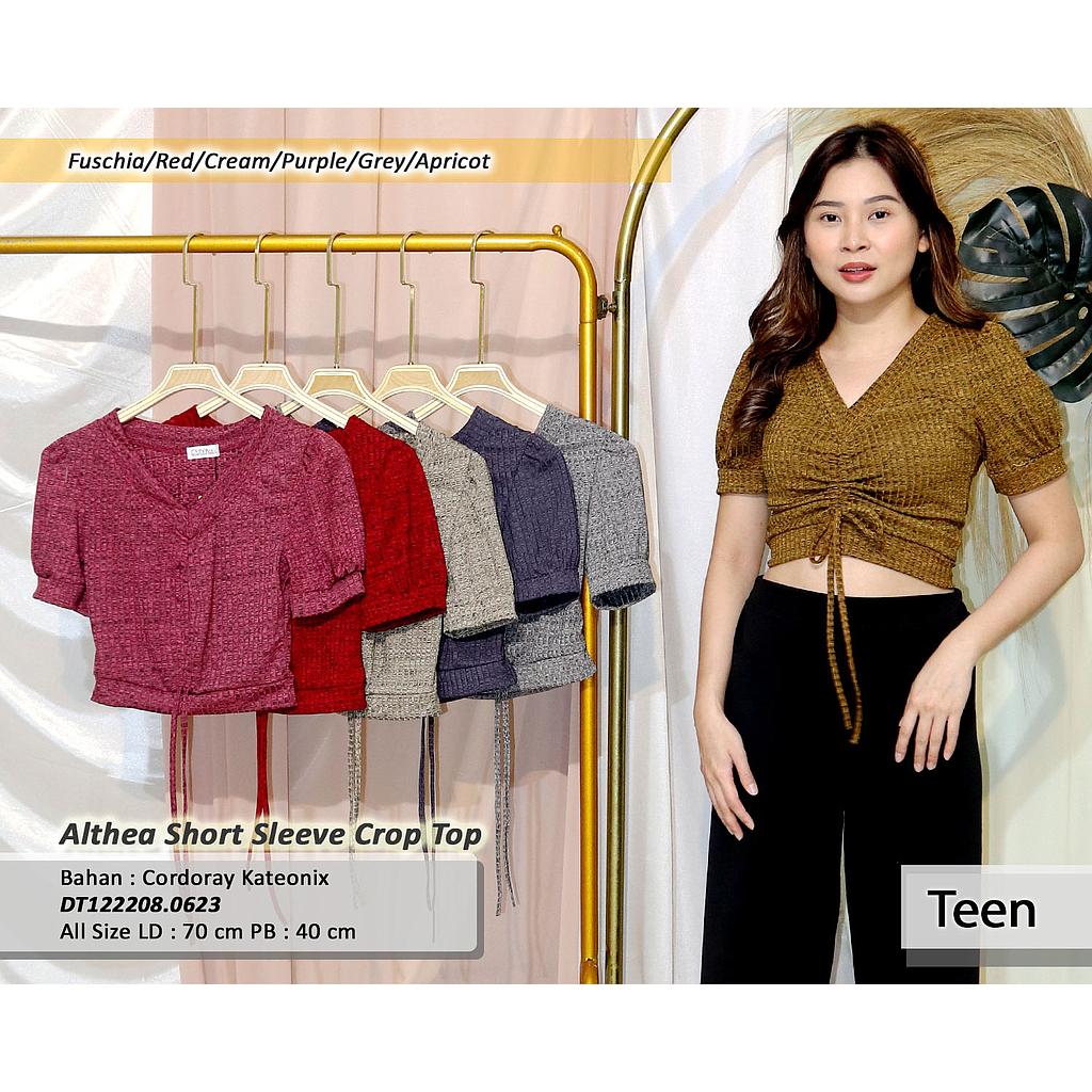 Althea Short Sleeve Crop Top(DT.062)