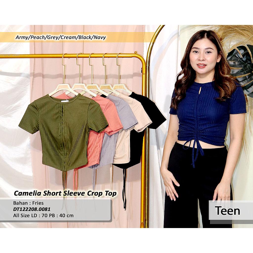 Camelia Short Sleeve Crop Top(DT 008)