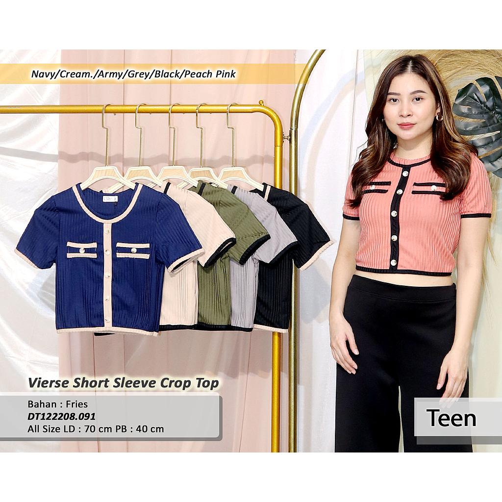 Vierse Short Sleeve Crop Top(D. 091)