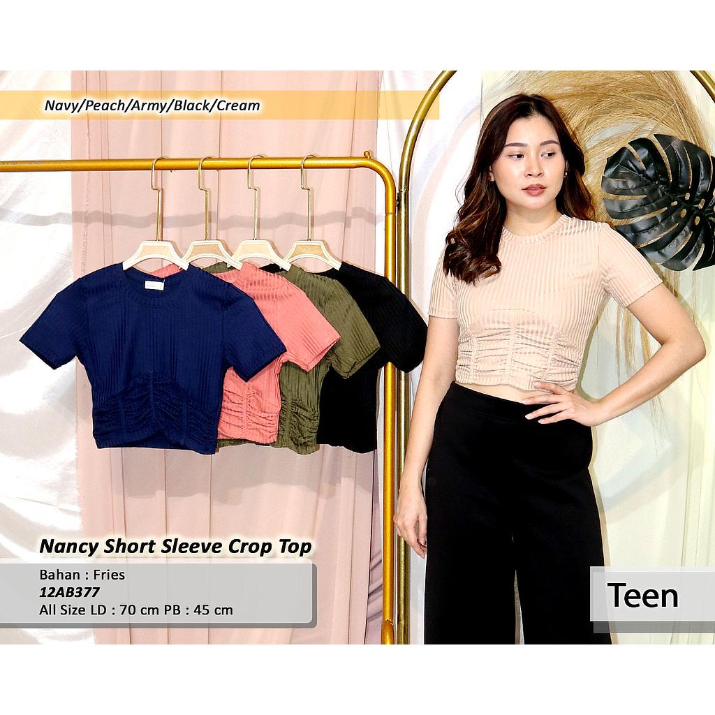 Nancy short sleeve crop top (AB377)
