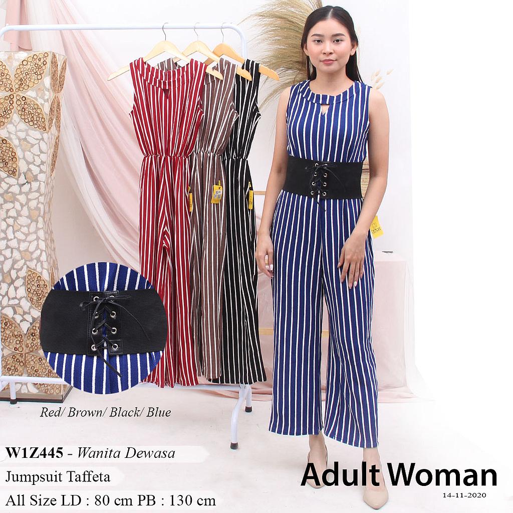 SINGLET JUMPSUIT KAKI 7/8 +GESPER OBI