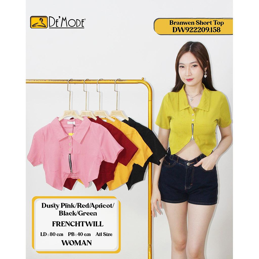 Branwen short sleeve Zip Top(DW.158)