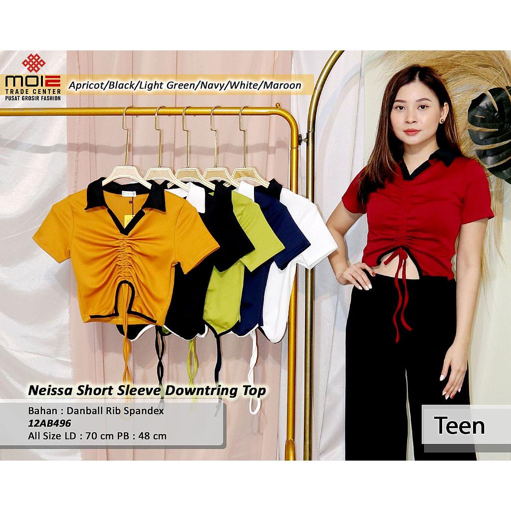 Neissa Short Sleeve Downtring Top(AB496)