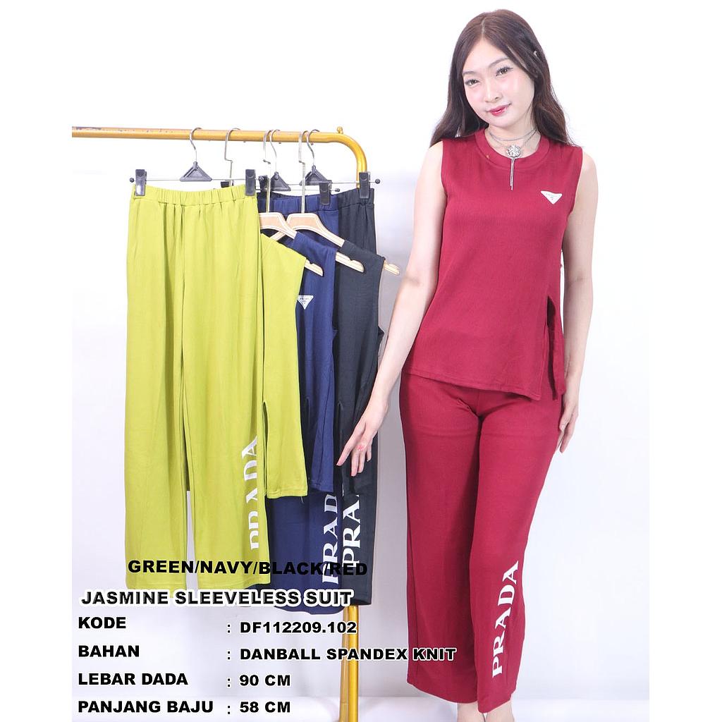 Jasmine sleeveless suit (2 piece )(DF.102)