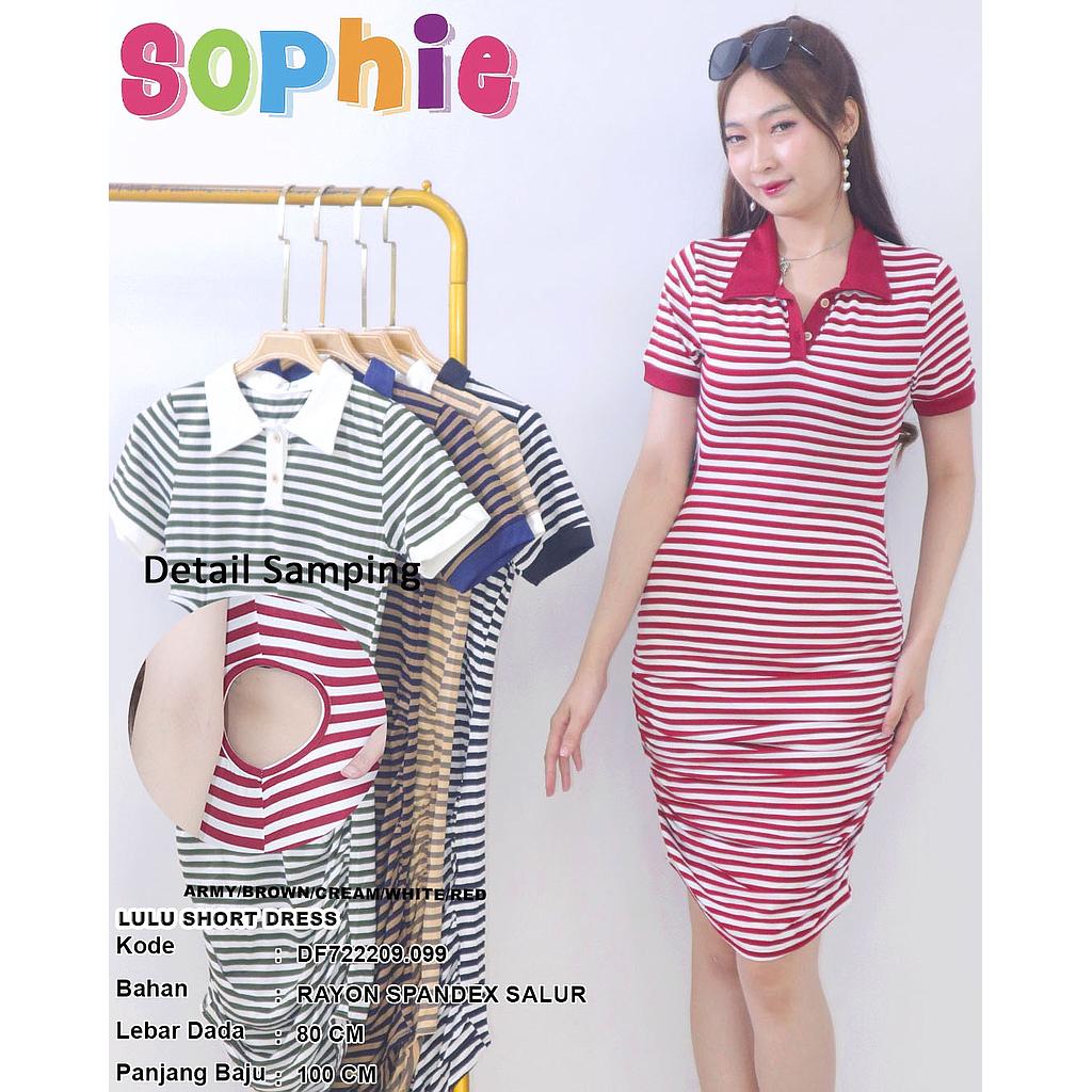 Quilla short sleeve slim dress(DF.099)