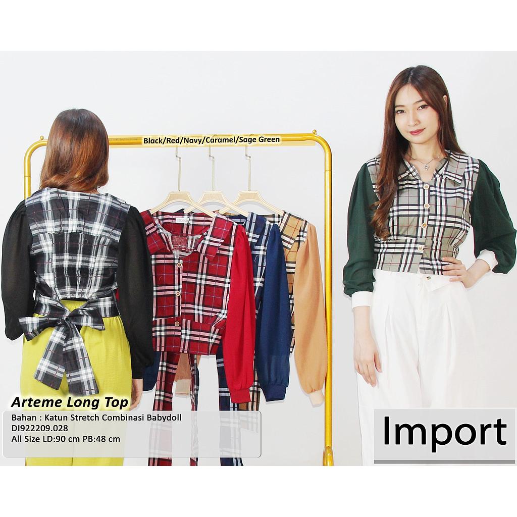 Arteme Long sleeve Button Top(DI.028)