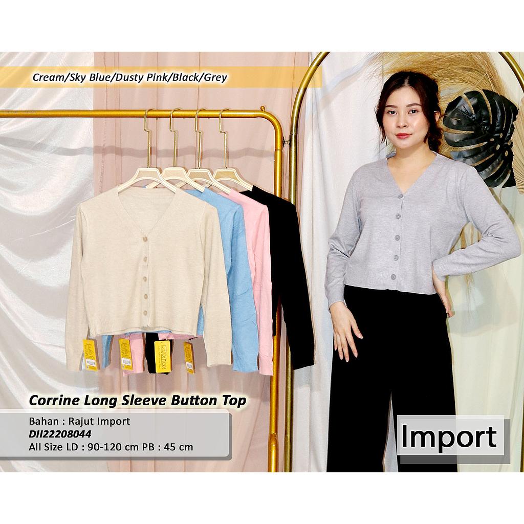 Corrine Long Sleeve Button Top