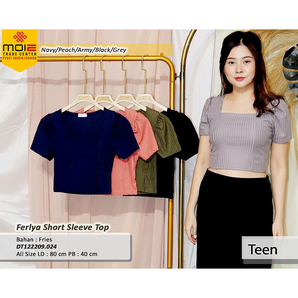 Ferlya Short Sleeve Crop Top(DT.024)