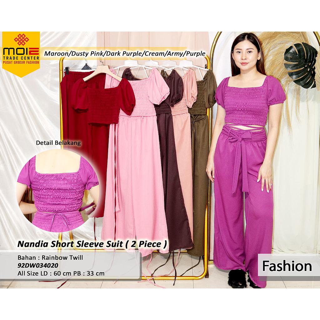 nandia short sleeve suit(DW034)