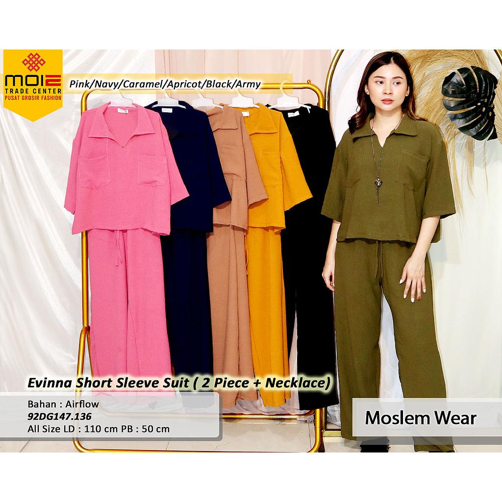 Evinna Short Sleeve suit(DG147)